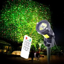 Outdoor Laser Projector Light Red Green Waterproof Outdoor Landscape Garden Lamp Waterproof Decor Laser Xmas Stage Light