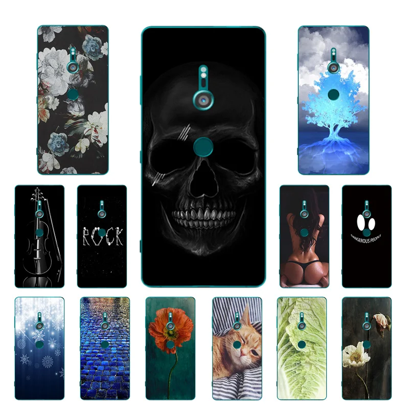 

for Sony Xperia XZ3 Phone Case 6.0" Soft Silicone Clear Protective Back Cover for Sony Xperia XZ 3 Piano Printing TPU Shell
