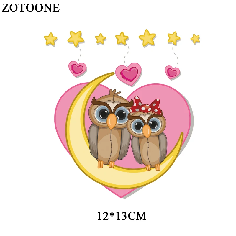 Термопатчи ZOTOONE с милыми животными Мультяшные аксессуары для детской одежды