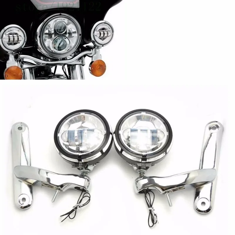 4.5 inch LED Auxiliary Lighting Brackets For Street Glide Frame Parts Black.jp44hg.j22pg.44jpg.44jpg.4jp44g.j44pg23.