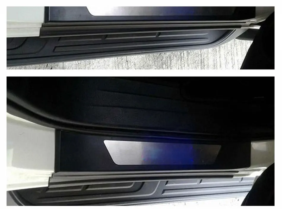 YCSUNZ ABS светодиодные пороги Накладка на порог автомобиля протектор запчасти авто аксессуары для toyota fortuner sw4