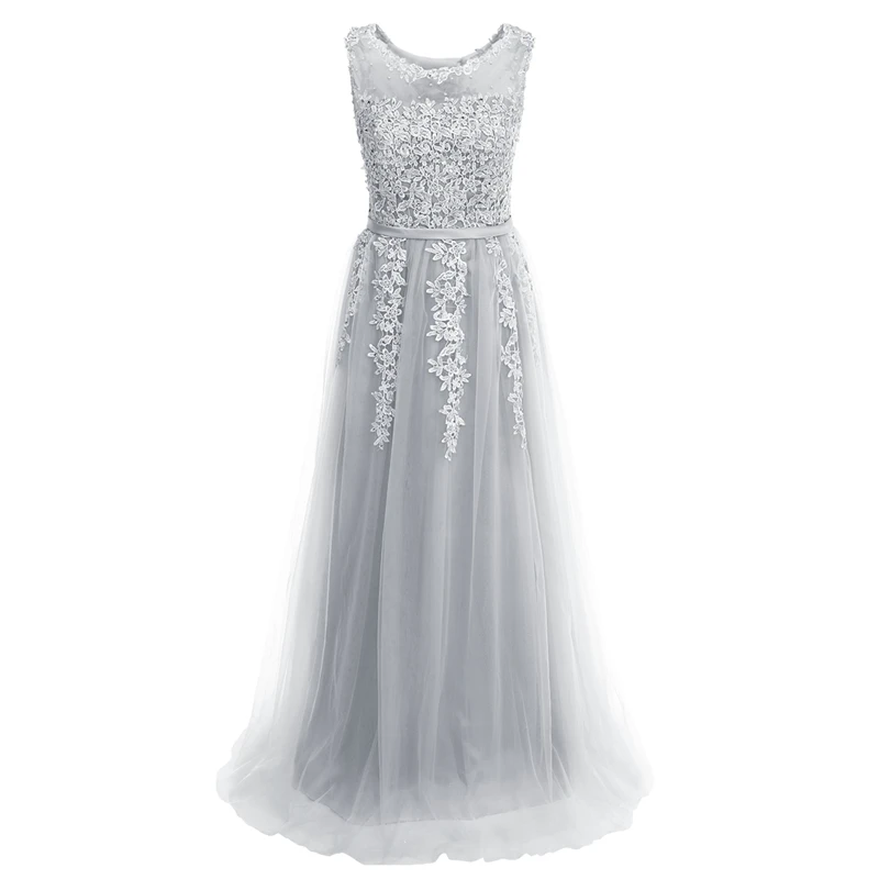 

Elegant Women Embroidery Tulle Long Dress for Wedding and party sleeveless High Waist Women Dress for Bridesmaid Photo Shoot