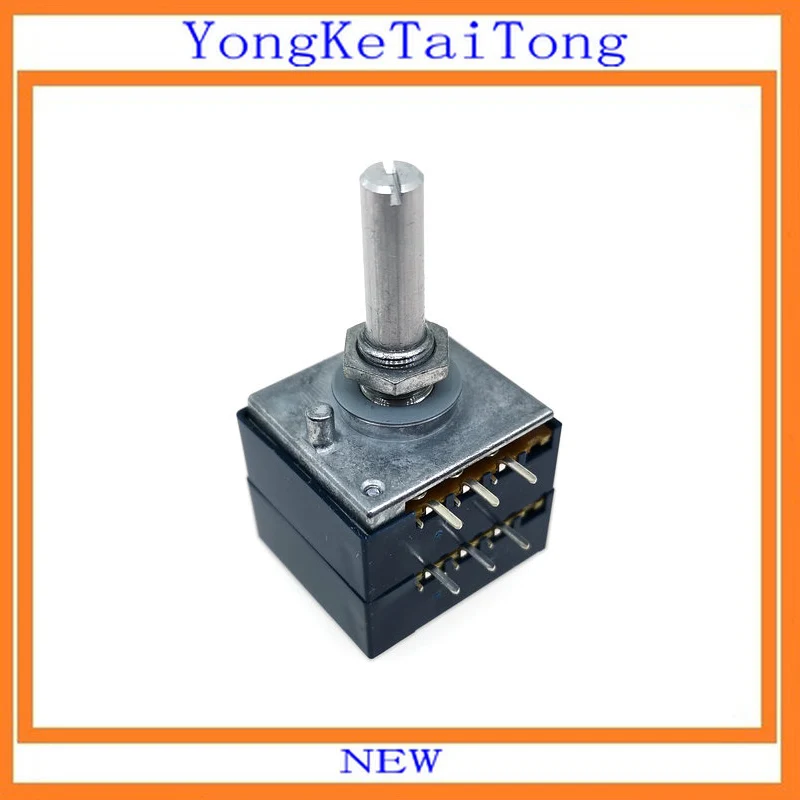 

2PCS ALPS27 10K 20K 50K 100K 250K 10KAX2 RK27112 ALPS Dual-unit potentiometer DIP6