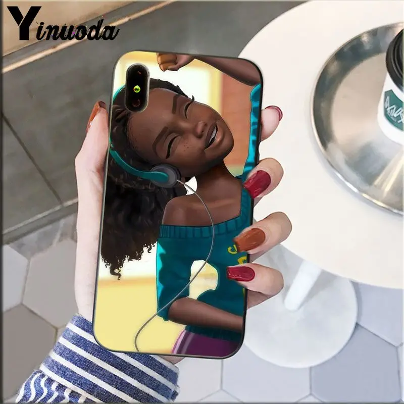 Colorful art african girl Printing