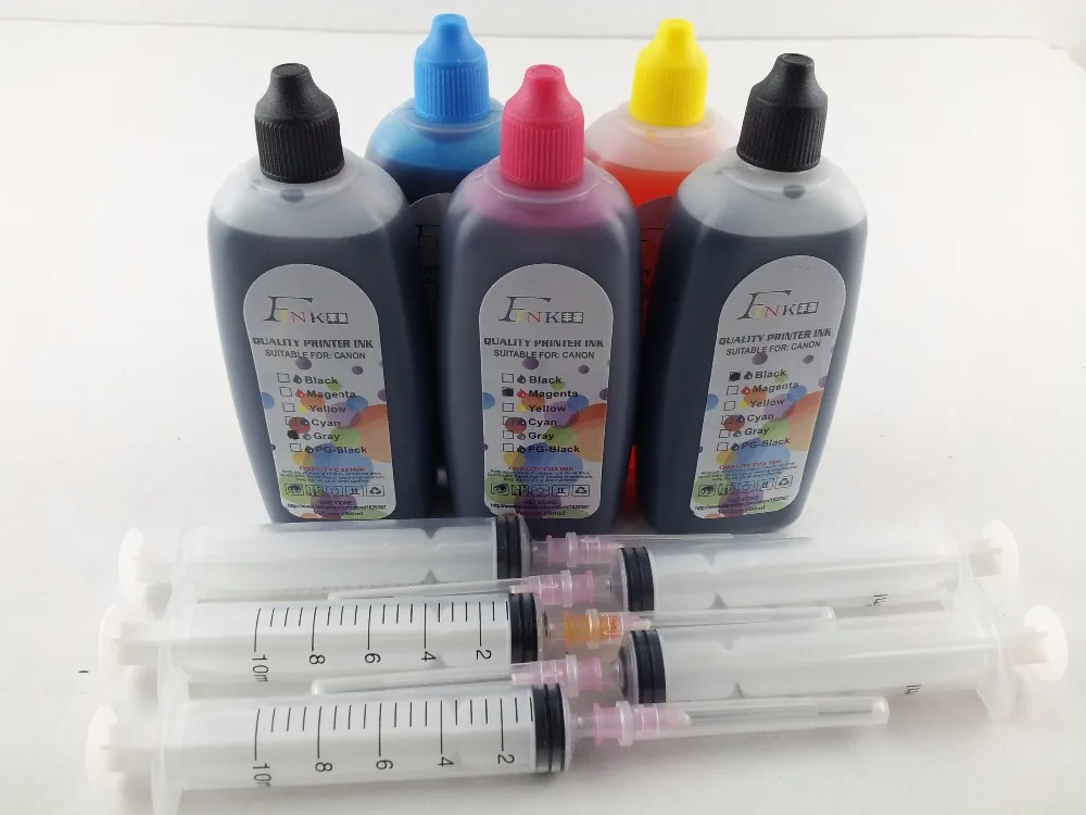 Aliexpress.com : Buy 5x100ml Quality Dye Ink Replace For PGI 570 CLI 571 For Canon MG6850 MG6851