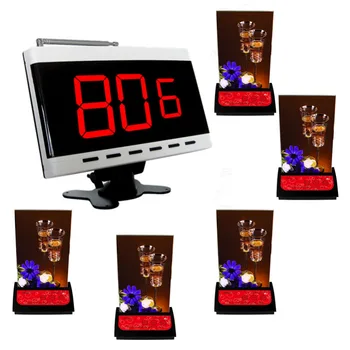 

Singcall. wireless guest calling system. for bank,pub 5 table caller and 1 pcs display receiver