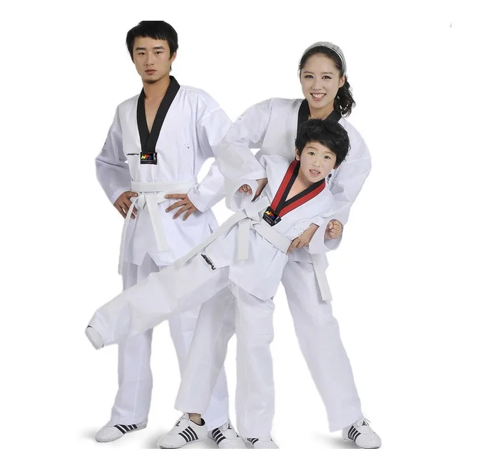 

Adults/Kids Taekwondo Dobok Karate Uniforms Sanda Clothes New 2016