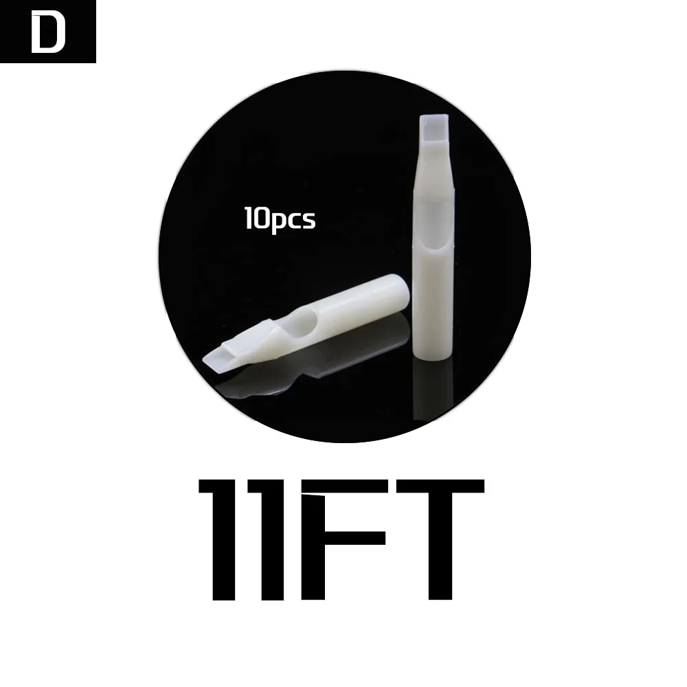 10 шт FT стерильные белые одноразовые наконечники татуировки Короткие Пластиковые иглы для тату боди-арт поставка