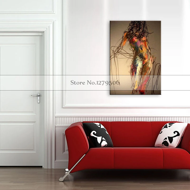 handmade-oil-painting-on-canvas-modern-100-Best-Art-violin-and-Lucy-oil-painting-original-directly (5)