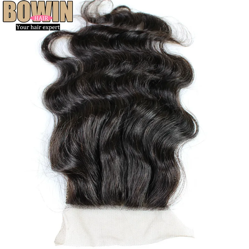 

3 Part Closure Malaysian Body Wave Silk Base Closure 4x4 inch 6A Unprocessed Human Hair Extension Malaysian Virgin Hair