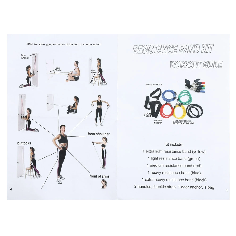 11pcs / Set Natural Tube Exercise Stretched Bands Elastic Training Pull Rope Yoga Pilates Workout Cordage 11pcs / Set Natural Tube Exercise Stretched Bands Elastic Training Pull Rope Yoga Pilates Workout Cordage