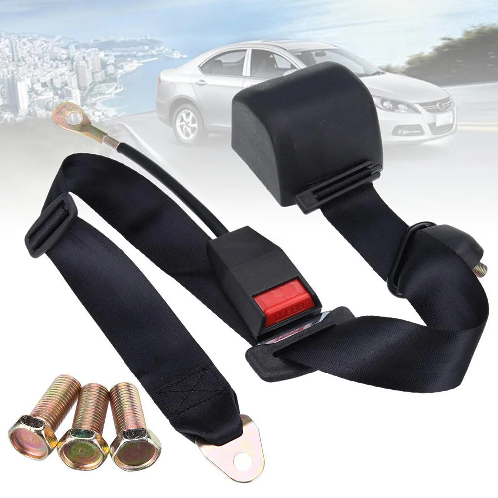 

SITAILE 3 Point Adjustable Safety Belt Polyester Seatbelt Retractable Extension Shoulder Belt for Auto Car Accessories