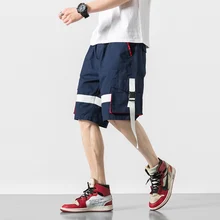 Новинка, большие размеры, японский хлопок, промывочные рабочие пять точек, мужские повседневные шорты с большим карманом, уличная одежда