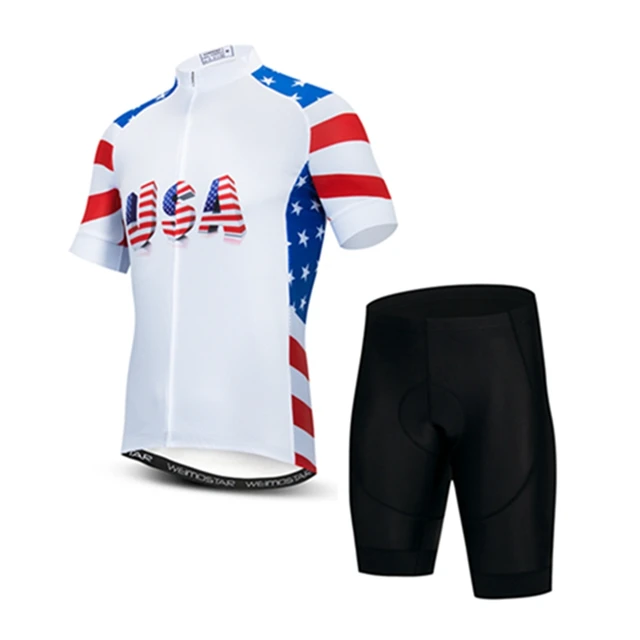 Weimostar Cycling Clothing Cycling Jersey Ropa Ciclismo Mens Bicycle Summer Shirts Pro 3D Pad Bike Shorts Sets