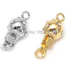 With zirconium ball, 13.5 X6MM, pearl crystal necklace bracelet clasp, DIY accessories, lantern spiking buckle. L-37