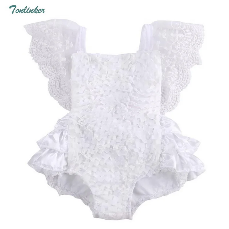 

Newborn Baby Infant Girl Clothes Floral Backless Romper Jumpsuit Lace Dress Sunsuit Clothes for newborn Cosplay Princess Cosplay
