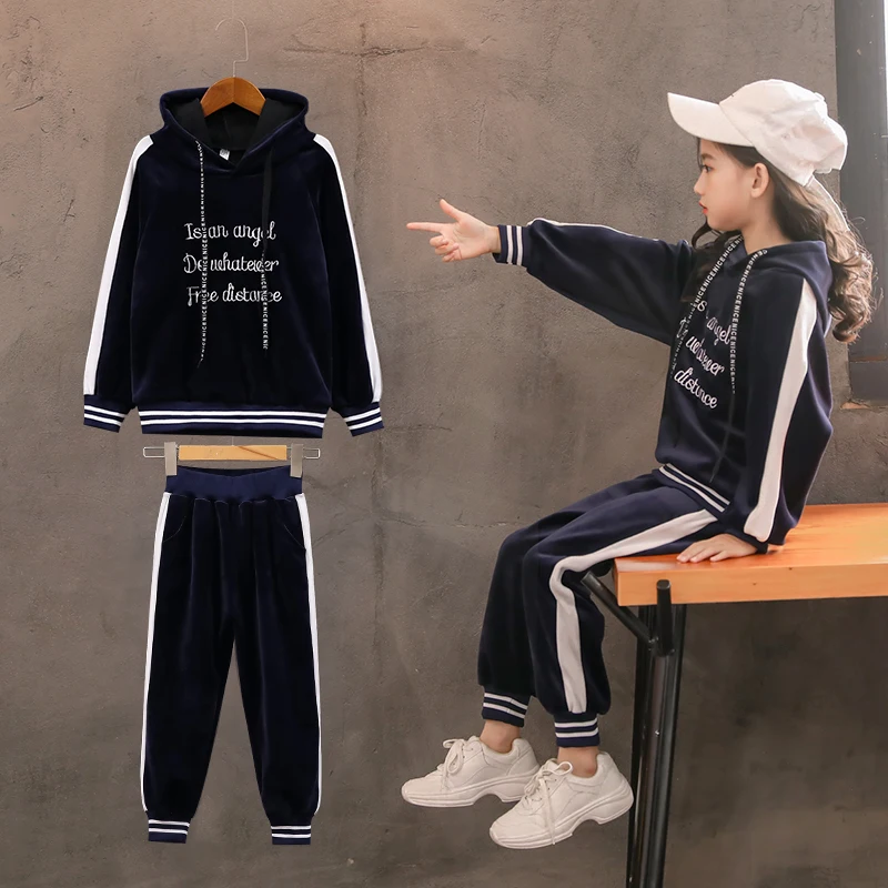 Children Clothing 2018 Autumn Winter Girls Clothes 2Pcs Christmas Outfit Kids Sport Suit For Sets 8 | Детская одежда и обувь