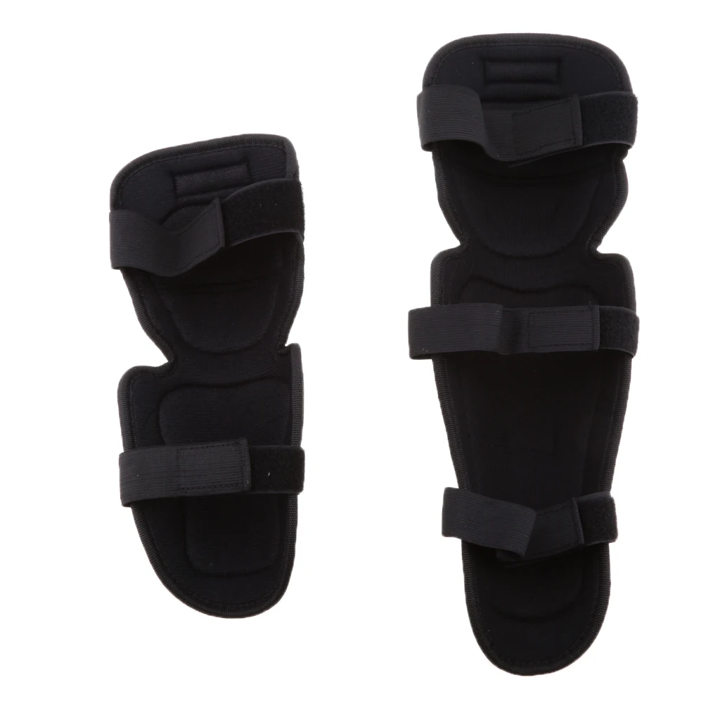 1 Set Motorcycle Cycling Breathable Anti-slip Elbow and Knee Pads  Knee Brace Support Protector Guard Black   