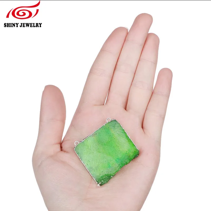 druzy slice pendant connector (2)