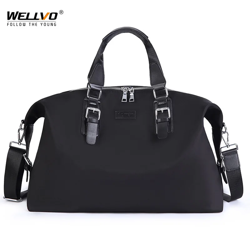 

High Quality Large Oxford Men Travel Bags Female Handbags Travel Duffle Bags Trip Tote Crossbody Black Weekend Bag XA59ZC