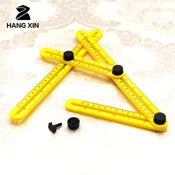 

Multifunctional plastic folding ruler angle measuring protractor multi-angle ruler builder artisan engineer layout