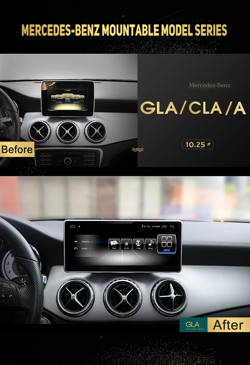 NVTECH Android Мультимедиа Навигация gps для Mecerdes Benz класс A/CLA/GLA радио приборной панели dvd-плеер 10,2" 2013