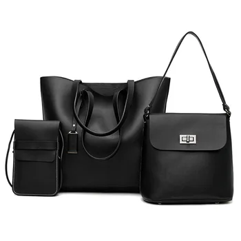 

TTOU 3 Pcs/Set Fashion Women Handbags Brand Composite Bag For Women Messenger Bags Female Purse Solid Shoulder Bags Casual Tote