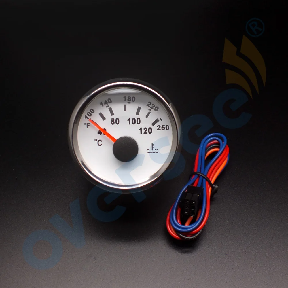

Boat Motor 810-00031 2" 52mm 40-120 Celsius Degree Auto Water Temperature Meter Gauge