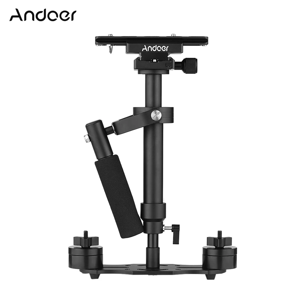 

Andoer Professional Handheld Stabilizer with Quick Release Plate and Clamp Base for Canon DSLR Cameras Lightweight Camcorders