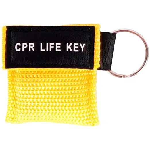 Портативный аптечка мини CPR брелок в виде маски 5 пакет CPR спасательный ключ для реанимации тренировочный щиток для лица спасательный дыхательный барьер