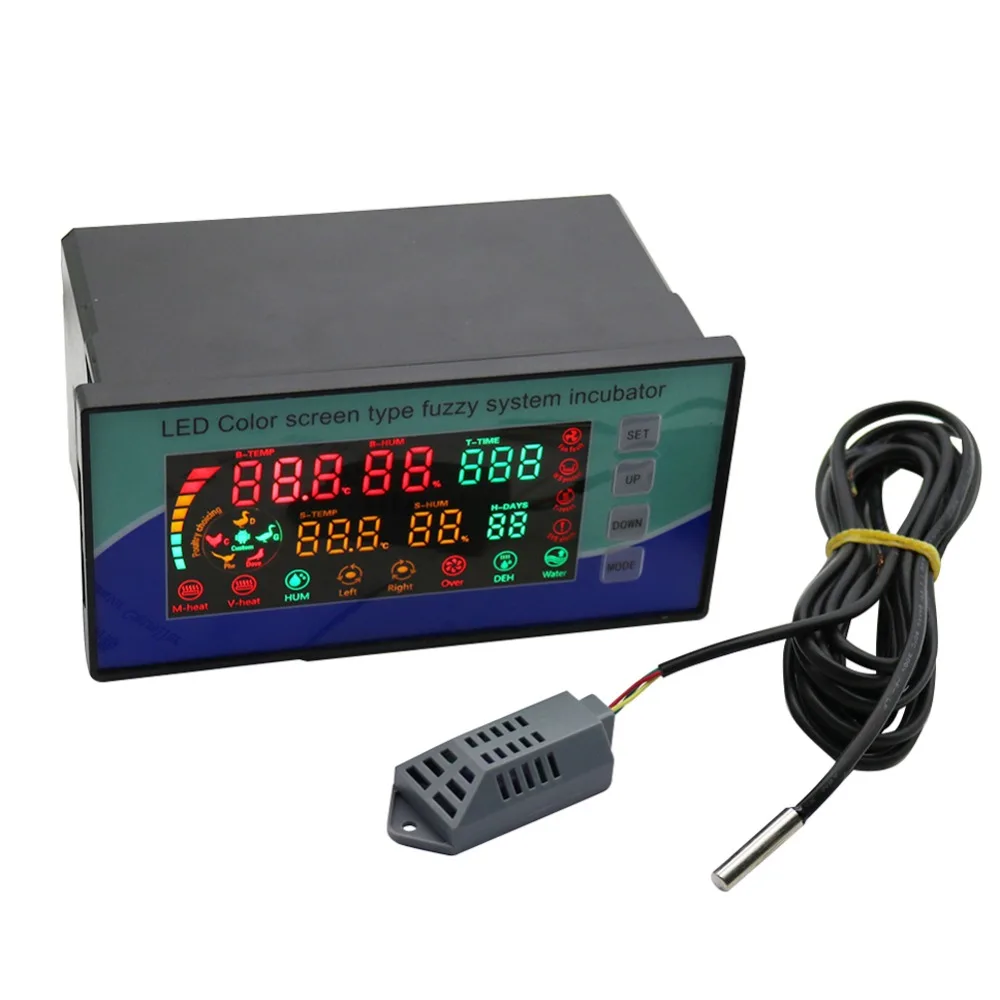  110V/220V Poultry Intelligent LED Color Screen System Incubator Chicken Bird Temperature Humidity I - 32932858976