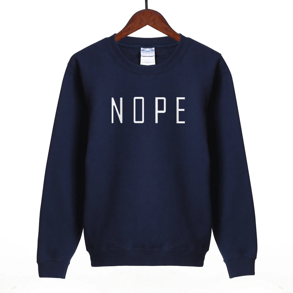

NOPE Letters Printed 2019 Hot Spring Women Hoodies Hip Hop Sweatshirt Fleece Tracksuit For Lady Harajuku Style Women Hoodie
