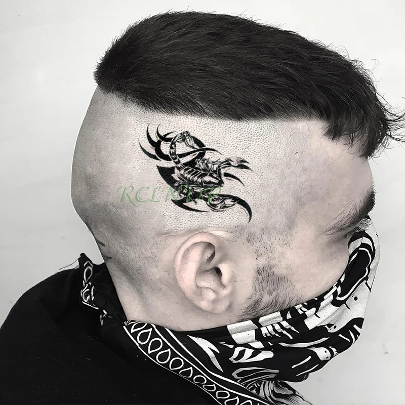 Acheter étanche Tatouage Temporaire Autocollant Scorpion Halloween Flash Tatoo Bras Faux Tatto Poignet Cou De Pied à La Main Pour Les Enfants Fille
