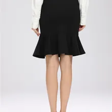 Европейская новая Корейская версия высокой поясная сумка юбки женские модные сексуальные оборки одноцветные юбки плюс размер