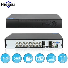 16-КАНАЛЬНЫЙ DVR Полный Автономный HD P2P Облако H.264 VGA HDMI video recorder RS485 Аудио supprot аналоговые камеры поддержка 6 Т HDD Hiseeu