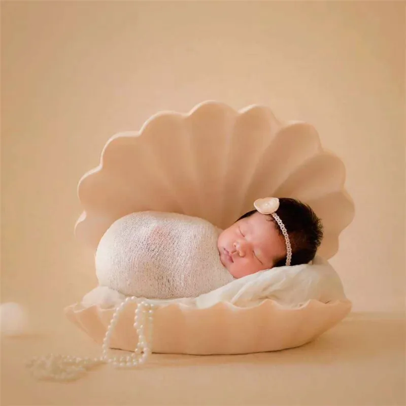 Newborn Photo Studio Shooting Photography Props Colored Wrought Iron Shell Bebes Accesorios Recien Nacido Baby Posing Sofa Props