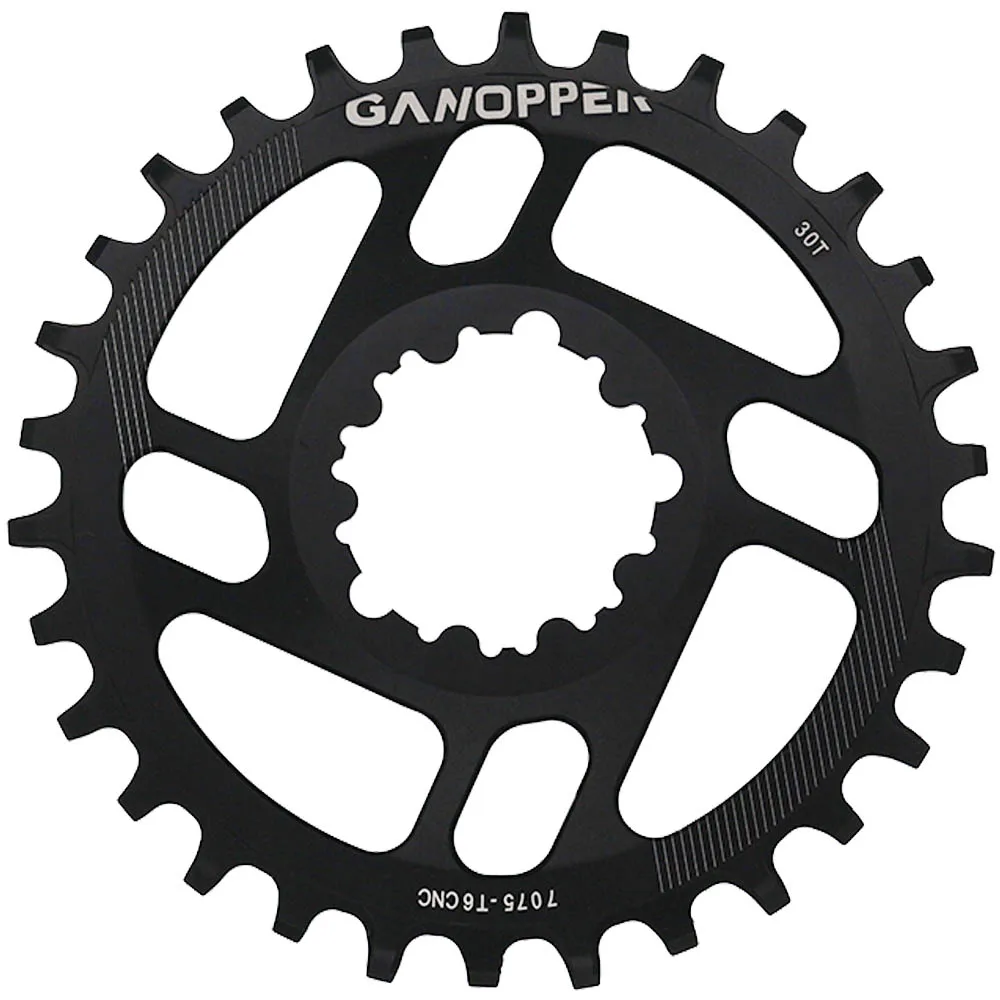 Ganopper GXP, круглая велосипедная цепь, шатун для горного велосипеда, 1x система, цепное кольцо 30 32 34 36, узкая широкая Шестерня 7075, алюминиевая велосипедная часть