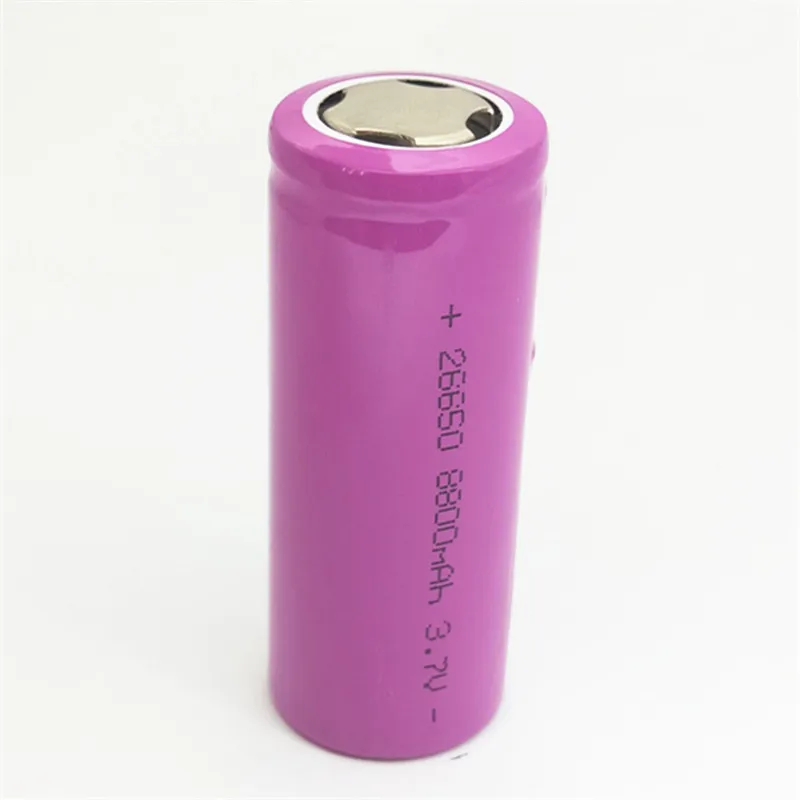 

JNKXIXI 2PCS 26650 rechargeable battery, 26650A lithium battery, 3.7V 8800mA 26650 . Suitable for flashlight