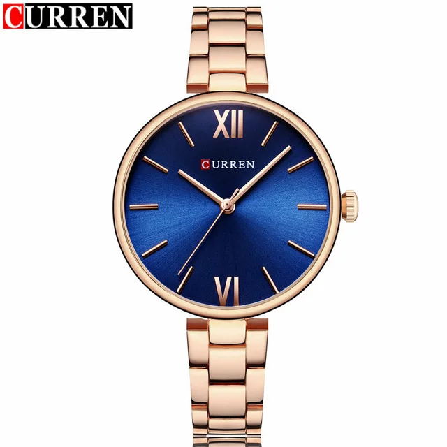 

2018 Curren Womens Watches Top Brand Luxury Gold Bracelet Quartz Watch Ladies Dress Fashion Wristwatch Jewelry Relogio Feminino