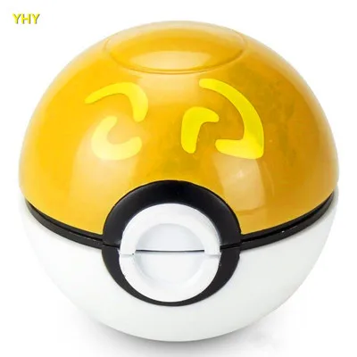 Free Shipping Latest Pokeball Grinder 55mm Pokeball Herb Grinders Zinc Alloy Plastic Metal Grinders 3 Parts Smoking Accessories07