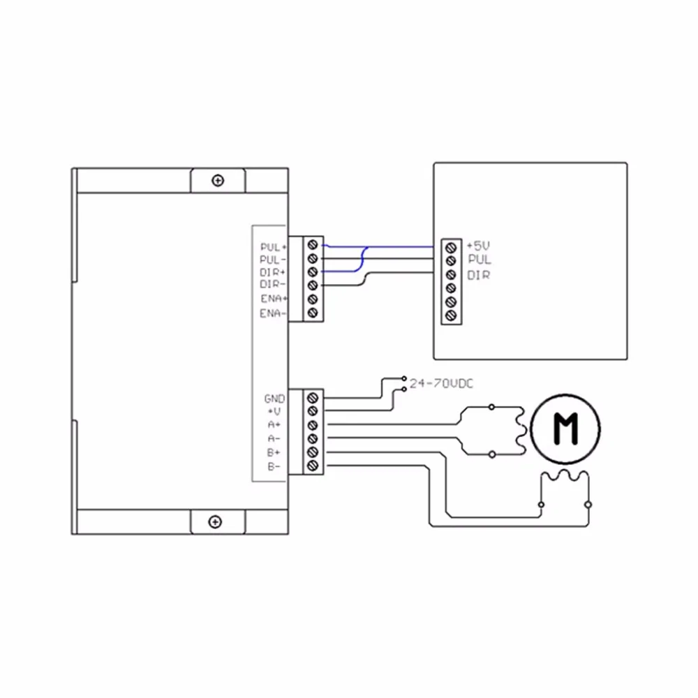 DC 24 V DC-60 V DM542 Драйвер шагового двигателя для 57 86 серия 2-фазный цифровой шаговый двигатель драйверы для ваших устройств