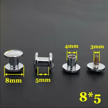 

50pc Q5-8x5 Solid Brass belt screw Chicago Screw Leathercraft