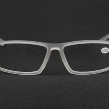 Негабаритная Стильная мужская женская квадратная рамка для очков Очки для чтения Пресбиопия рецептурная Оптика Объектив+ 1,0+ 1,5+ 2,0+ 2,5+ 4,0