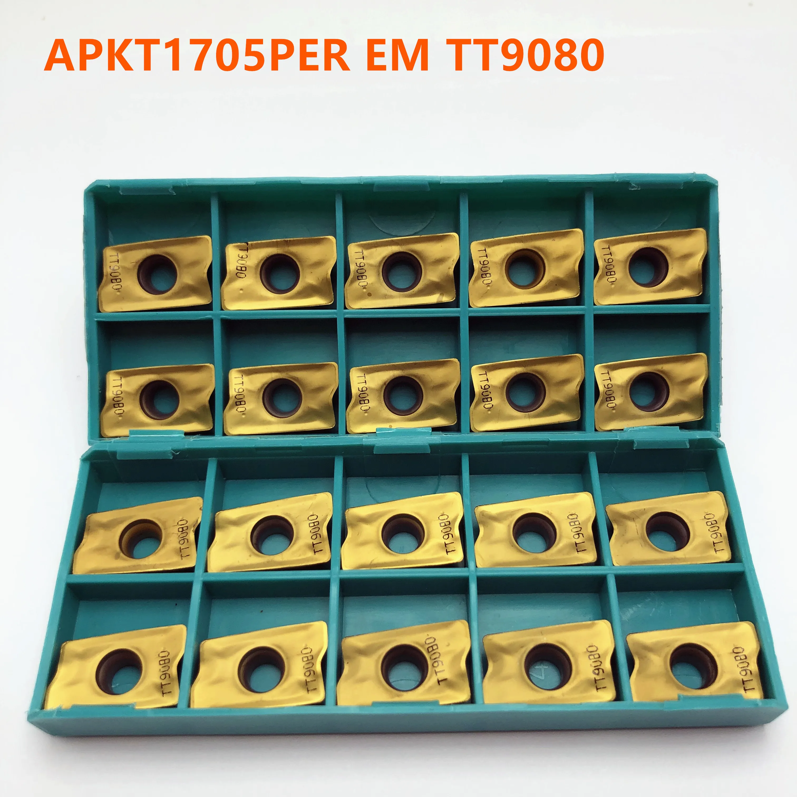 

Carbide inserts APKT1705 TT9080 new high quality metal turning tools CNC machine milling tools APKT1705 milling inserts