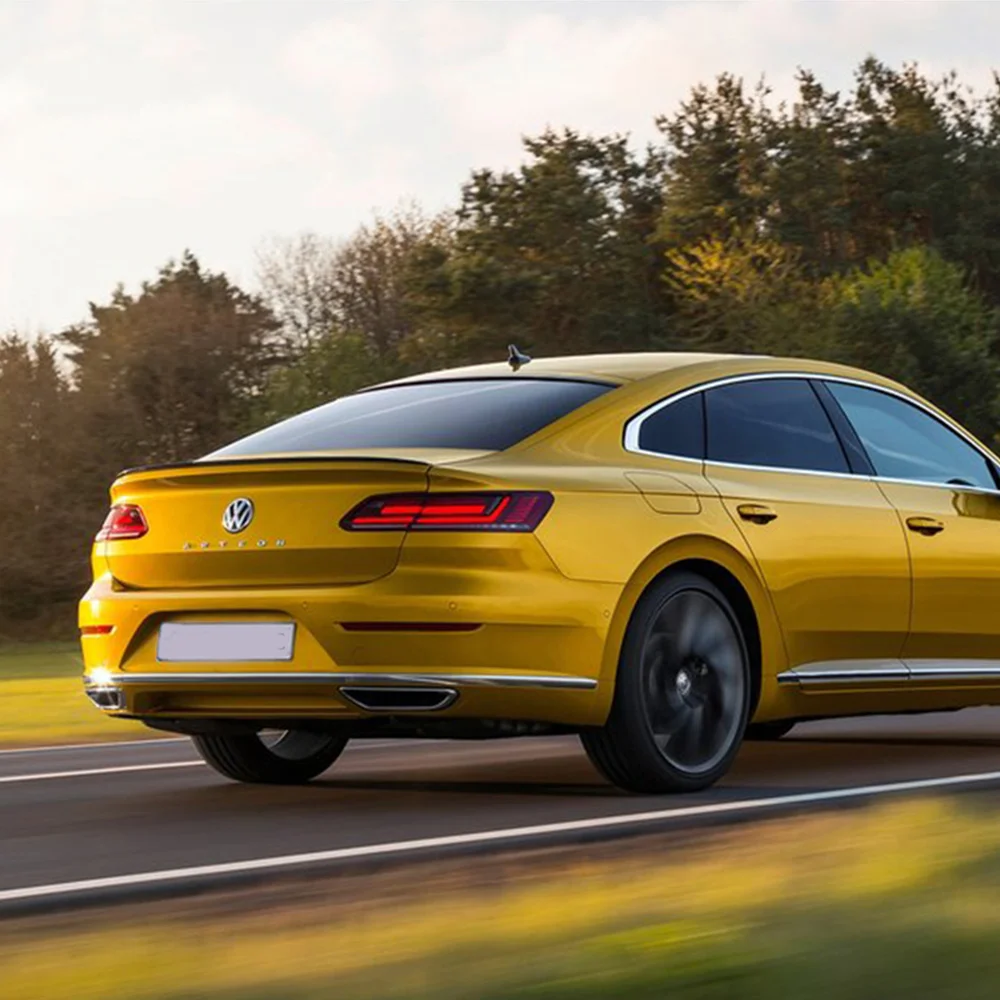 Спойлер для Volkswagen Arteon CC, высококачественный АБС-пластик, неокрашенный, для заднего крыла автомобиля, Праймер, цветной спойлер, белый, черный