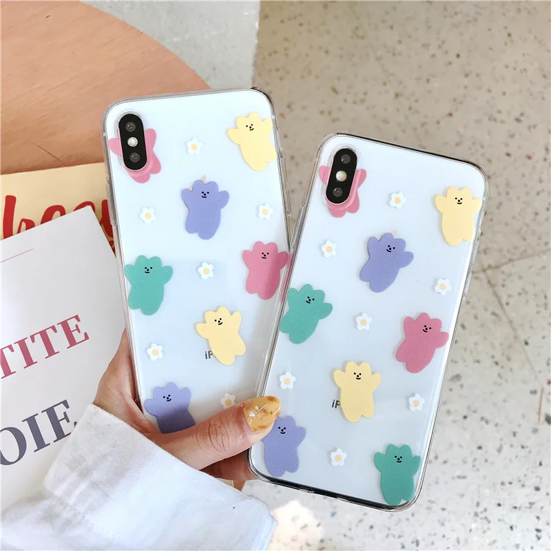 

Luxury brand Bee phone case 6 6s for iphone 7 8 plus butterfly floral cloth fabric relief design flower case for iphone xs xr x