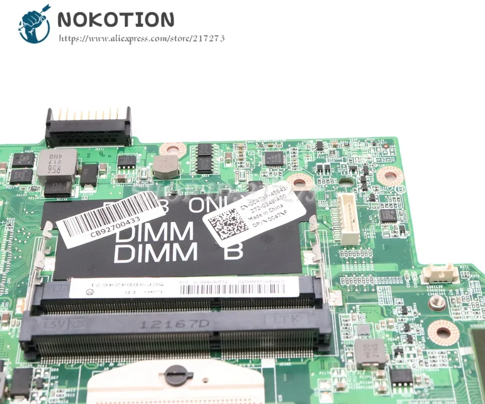  NOKOTION CN-0C47NF 0C47NF Main Board For Dell XPS 15 L502X PC Motherboard DAGM6CMB8D0 HM67 DDR3 GT5