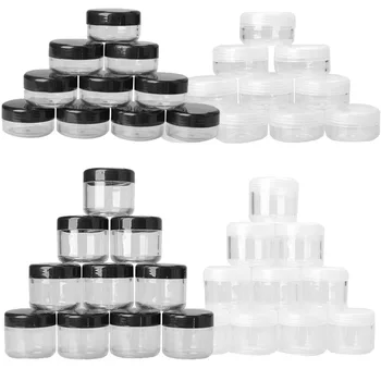 

10 Pcs Plastic Storage Box Nail Art Cosmetic Bead Gems Case Bottle Pot QJS Shop