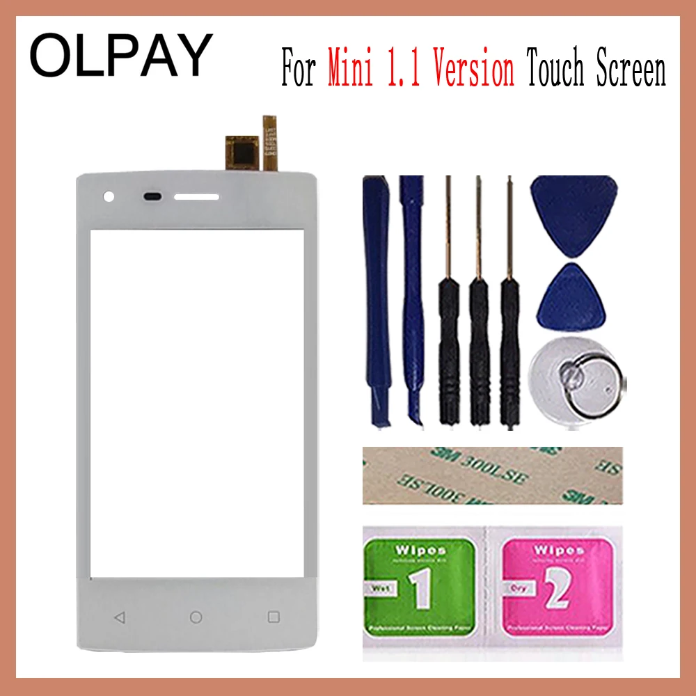 OLPAY 4,0 ''дигитайзер сенсорного экрана мобильного телефона для Tele2 mini 1,1 версия сенсорного стекла инструменты Бесплатный клей и салфетки