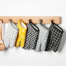 Хлопковые перчатки для духовки, термостойкие рукавицы, кухонные рукавицы для микроволновой печи, для выпечки, для приготовления пищи, перчатки для барбекю, Утолщенные, Ovenwant